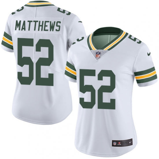 Women's Green Bay Packers Clay Matthews Limited Player Jersey White